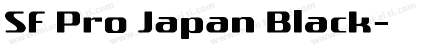 SF Pro Japan Black字体转换